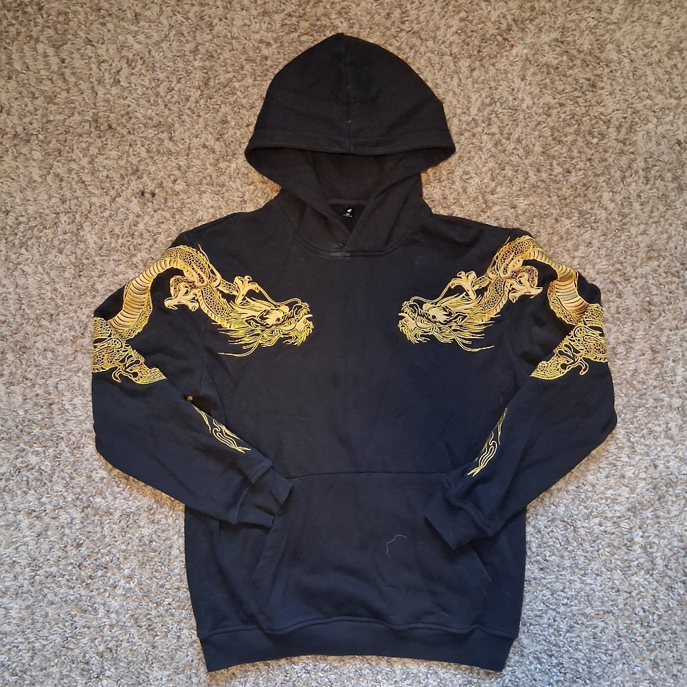 Embroidered Dragon Hoodie
